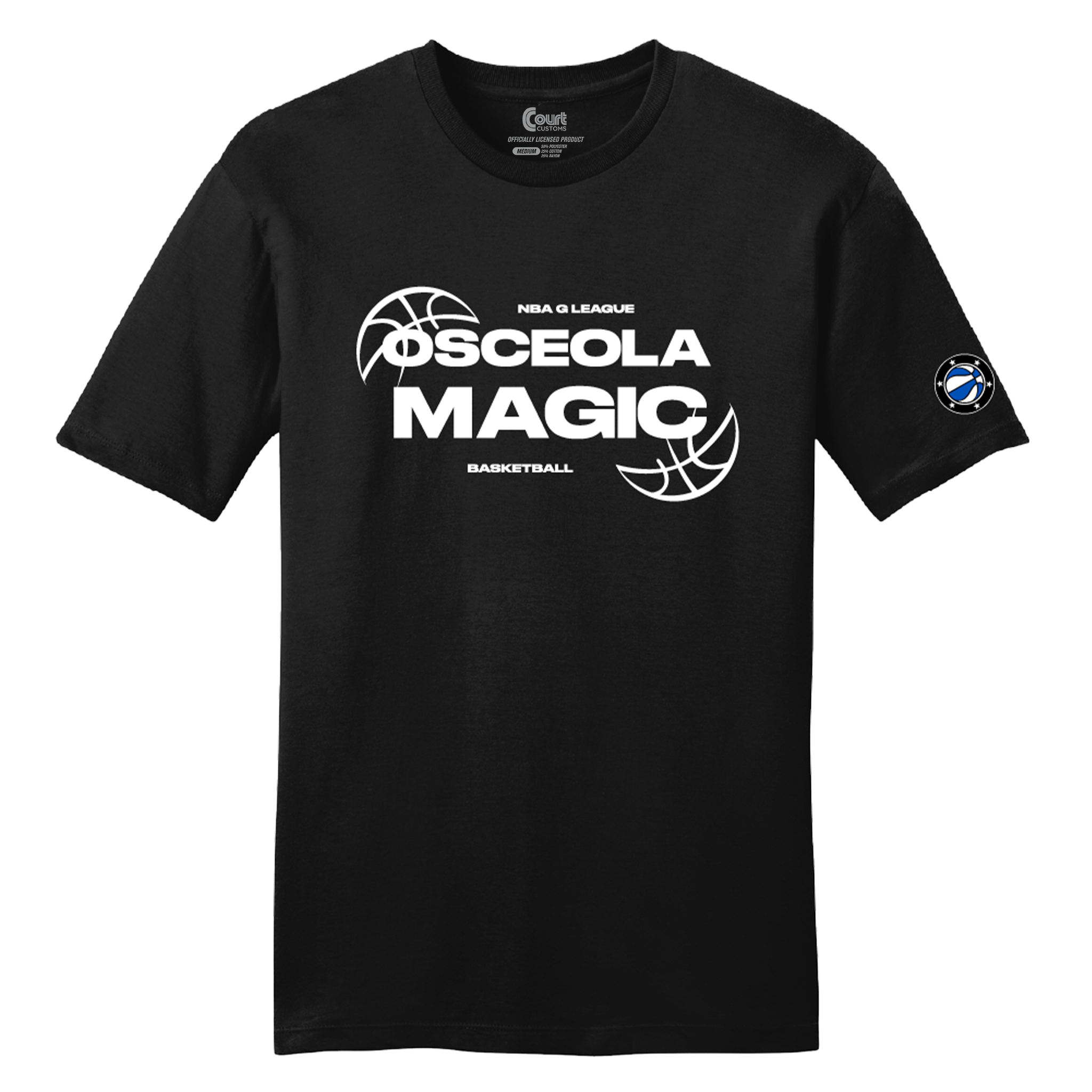 Stretched Basketball Logo T-Shirt