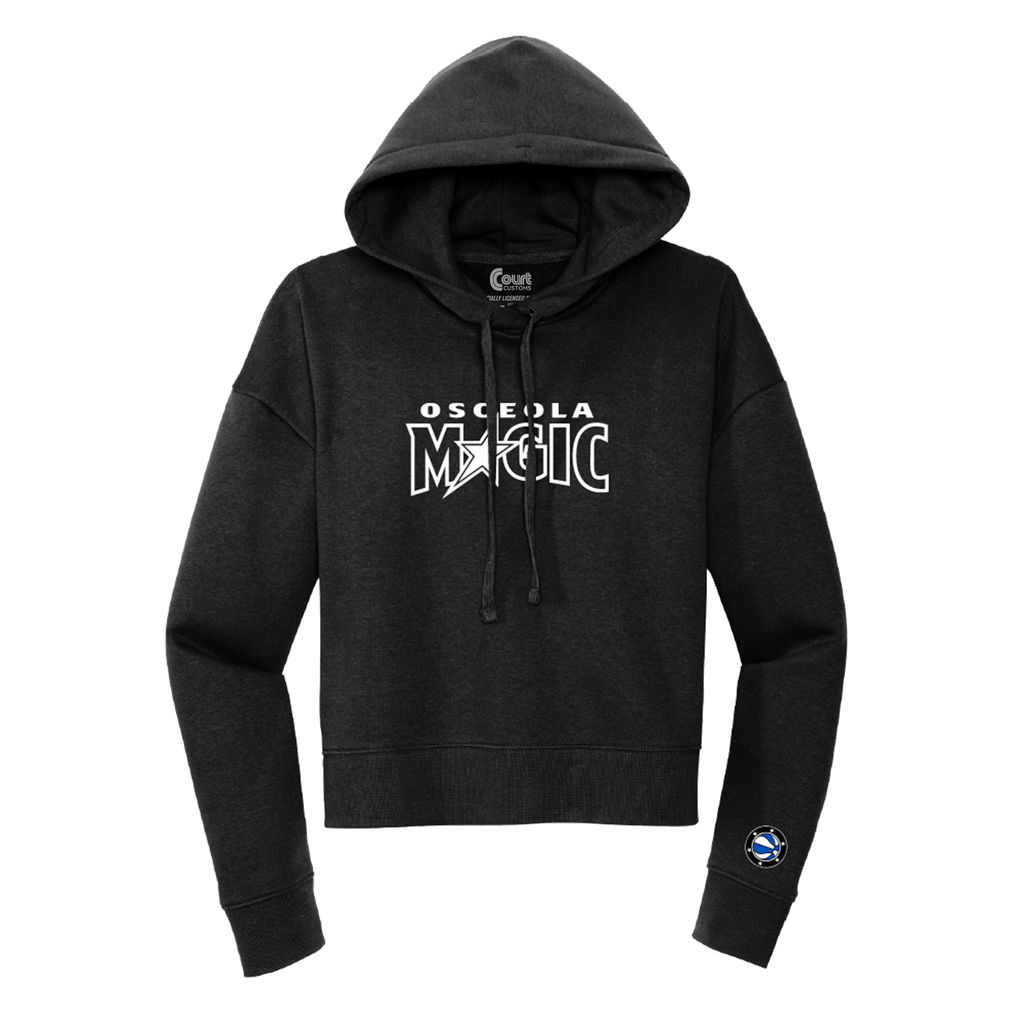 Womens Wordmark Logo Cropped Hoodie