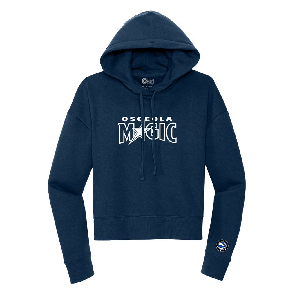 Womens Wordmark Logo Cropped Hoodie