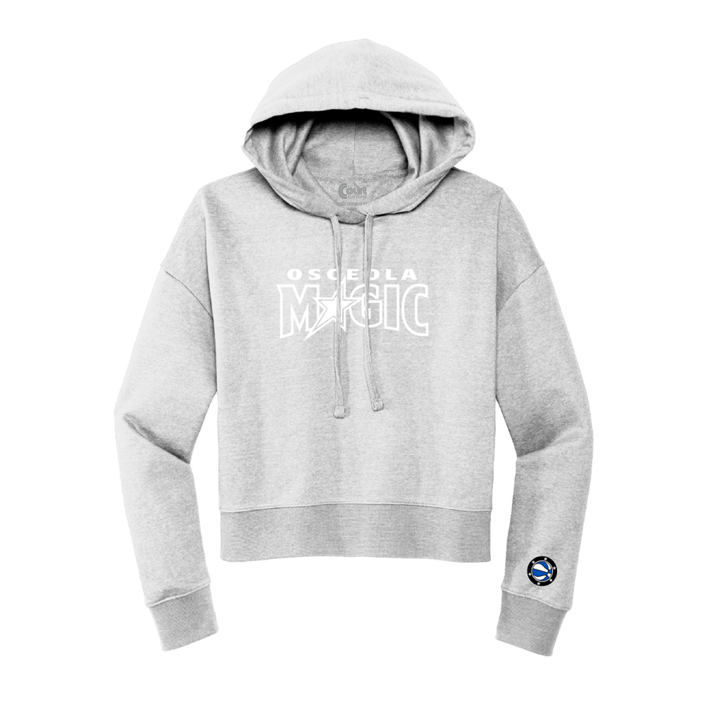 Womens Wordmark Logo Cropped Hoodie