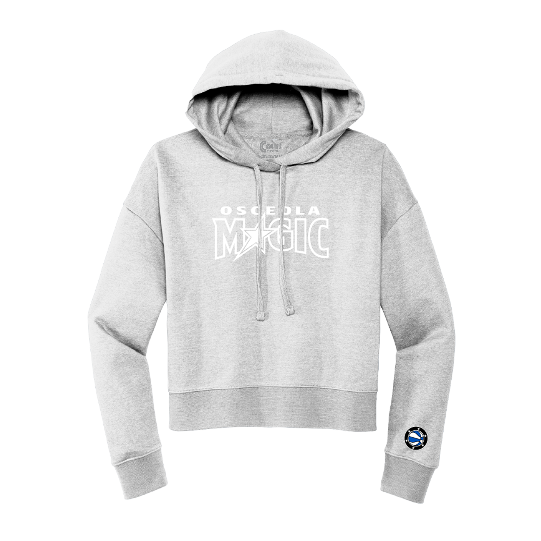 Womens Wordmark Logo Cropped Hoodie