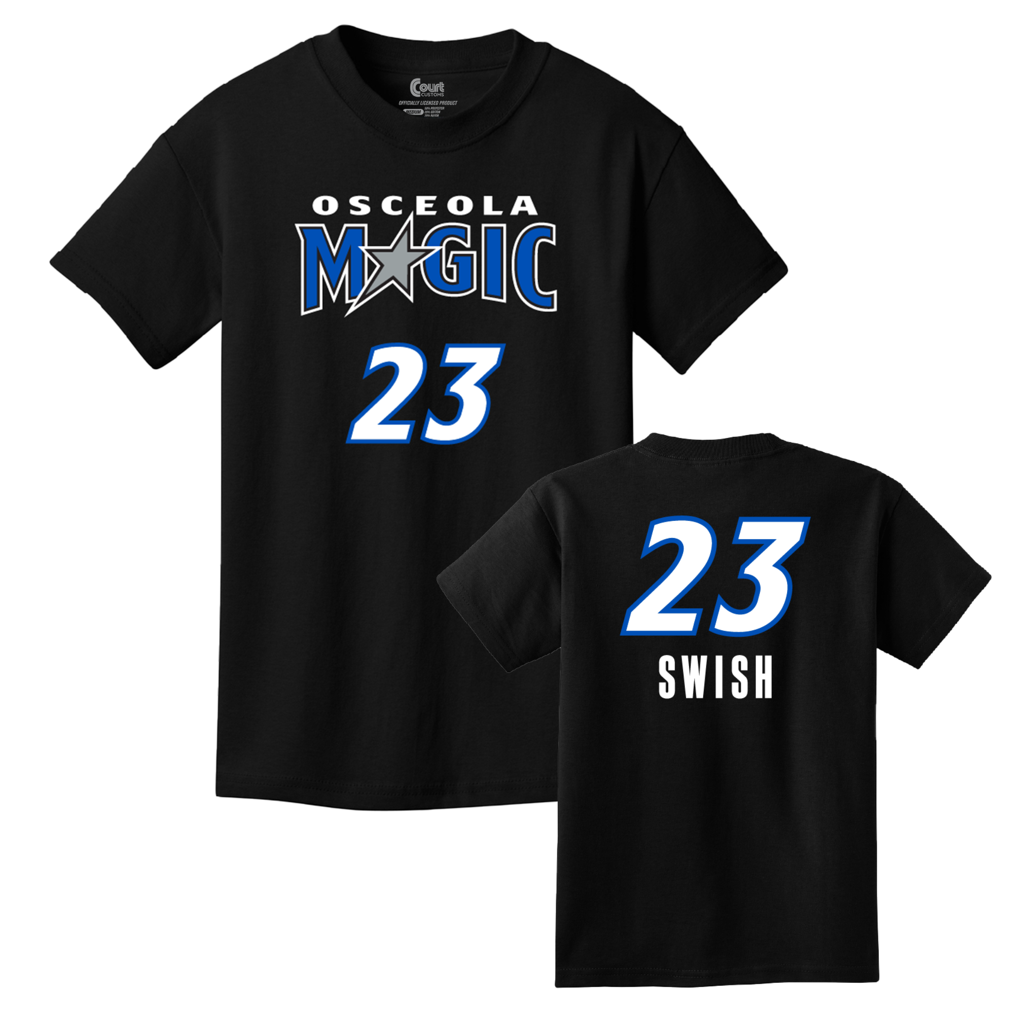 Osceola Magic Youth Name & Number T-Shirt- Swish